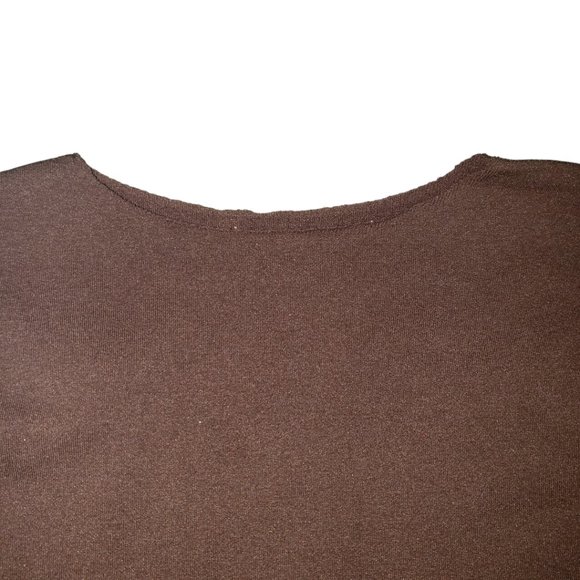 CT633 Skims NWOT Essential Crew Neck Short Sleeve Thong Bodysuit Cocoa - Picture 4 of 5